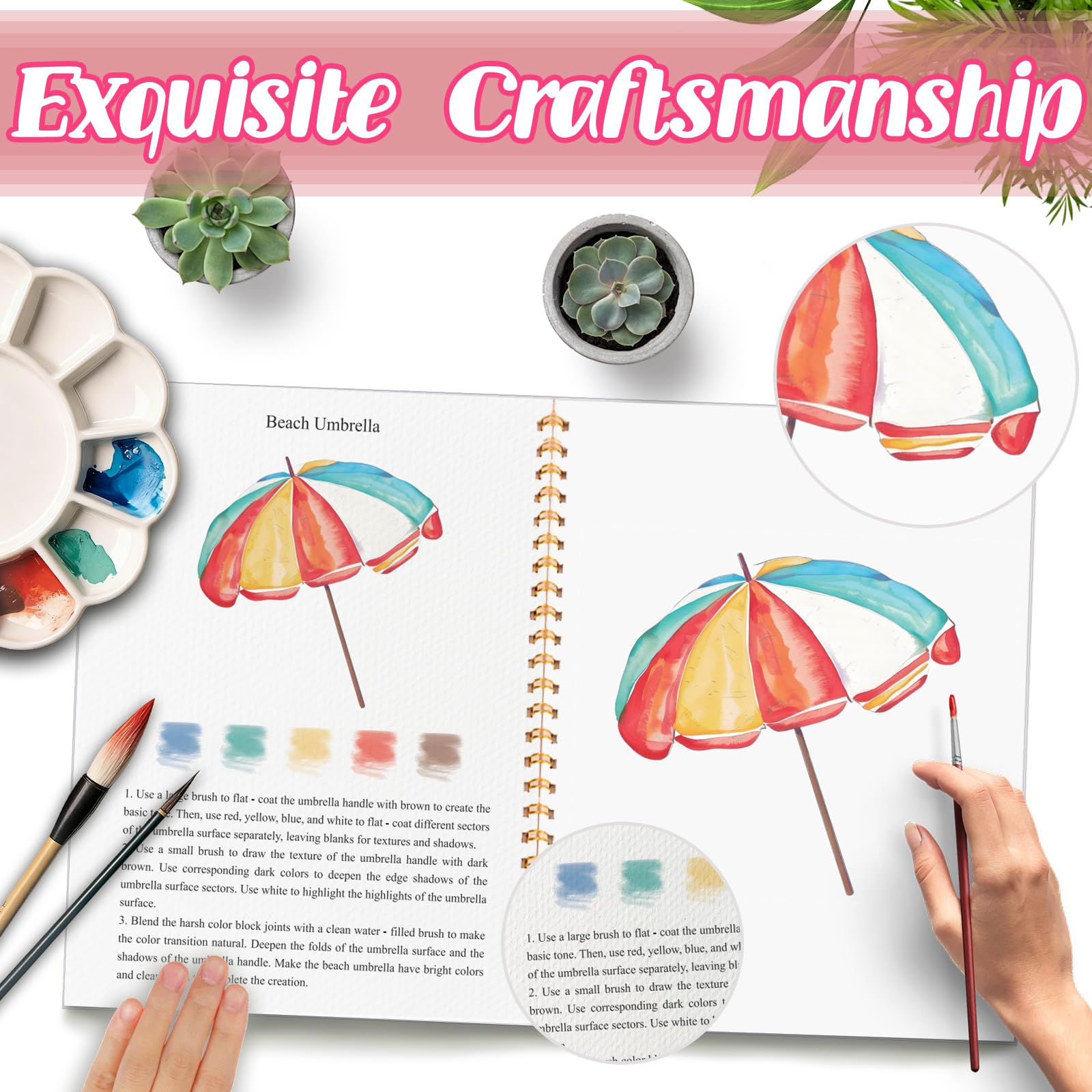 Watercolor Workbook for Beginners - Step-by-Step Art -6