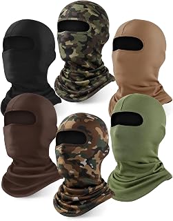 Xeoxarel 6 Pack Balaclava Ski Mask for Men/Women, Full Face Cover