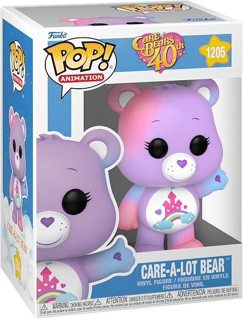 Funko Pop! Animacja: CB40- Care-a-Lot Bear - Care-A-Lot - przezroczysty - brokat CH - Care Bears - winylowa figurka kolekcjonerska - pomysł na prezent - oficjalne towary handlowe - zabawka dla dzieci