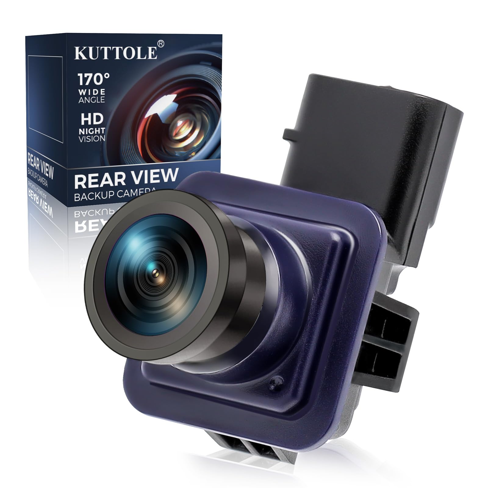 Rear View Backup Camera EJ5Z-19G490-A Compatible with Ford Escape 2014 2015 2016 Parking Assist Camera 170°Ultra Wide-Angle HD Night Vision Waterproof Reverse Camera