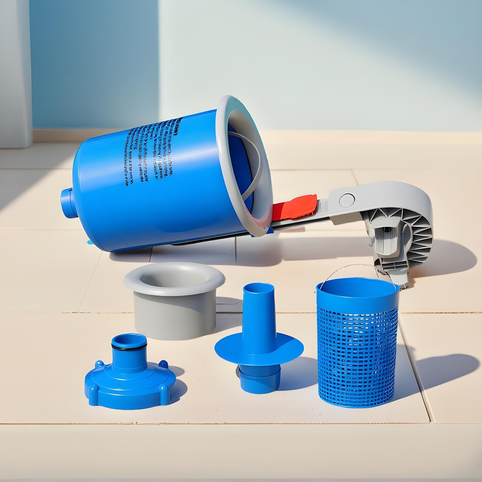 Skimmer De Piscina Suelo Repuestos para Limpiador Resistente | Kit de Skimmer para Piscina de Suelo con Cesta Mantenimiento Diario Verano Flotante Limpieza Automática Casa Hotel