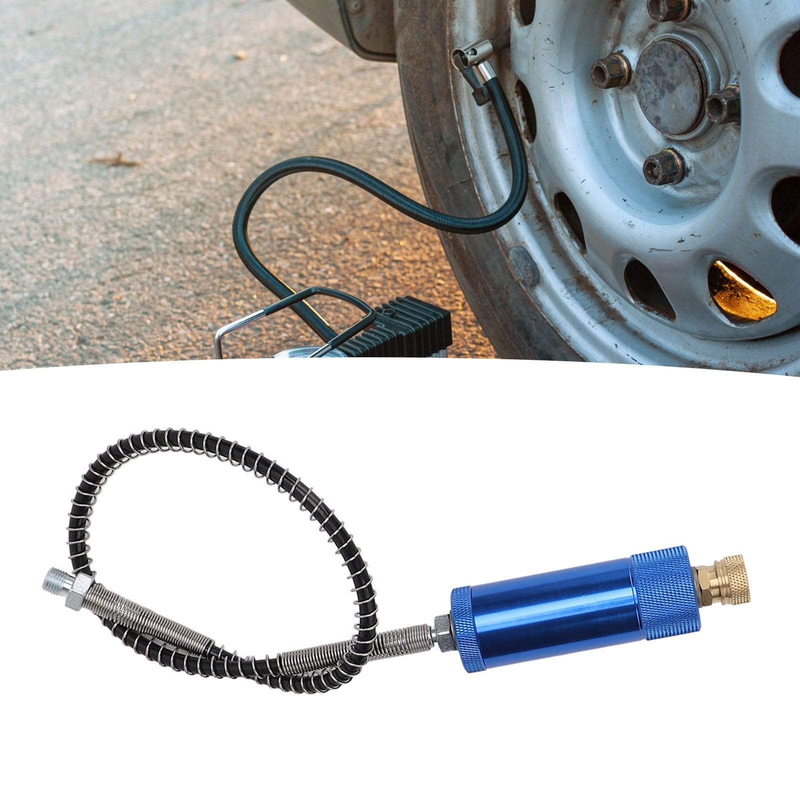 Filtro separatore acqua-olio con connettore da 8 mm, filtro per pompa compressore d’aria a carbone attivo, separatore olio-acqua ad alta pressione per pompa manuale PCP e compresso