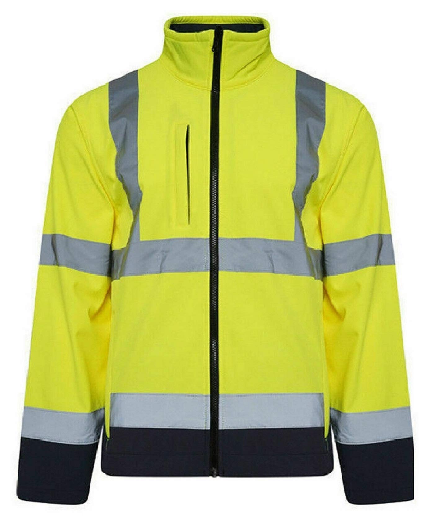Stormway Yellow/Navy Hi Vis Viz Visibility Two Tone Full Zip Softshell Jacket (, Xl)