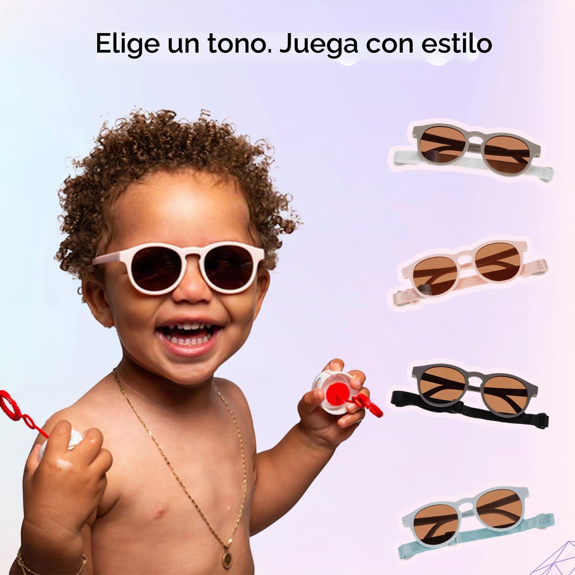 Dooky Unisex Baby Sunglasses, Cat.3 UV-400 Protection, Polarized, Unbreakable, Scratch-Resistant, Anti-Reflective, Shatterproof Lens, Adjustable and Removable Strap, Luxury Pouch Included, 6-36 Months
