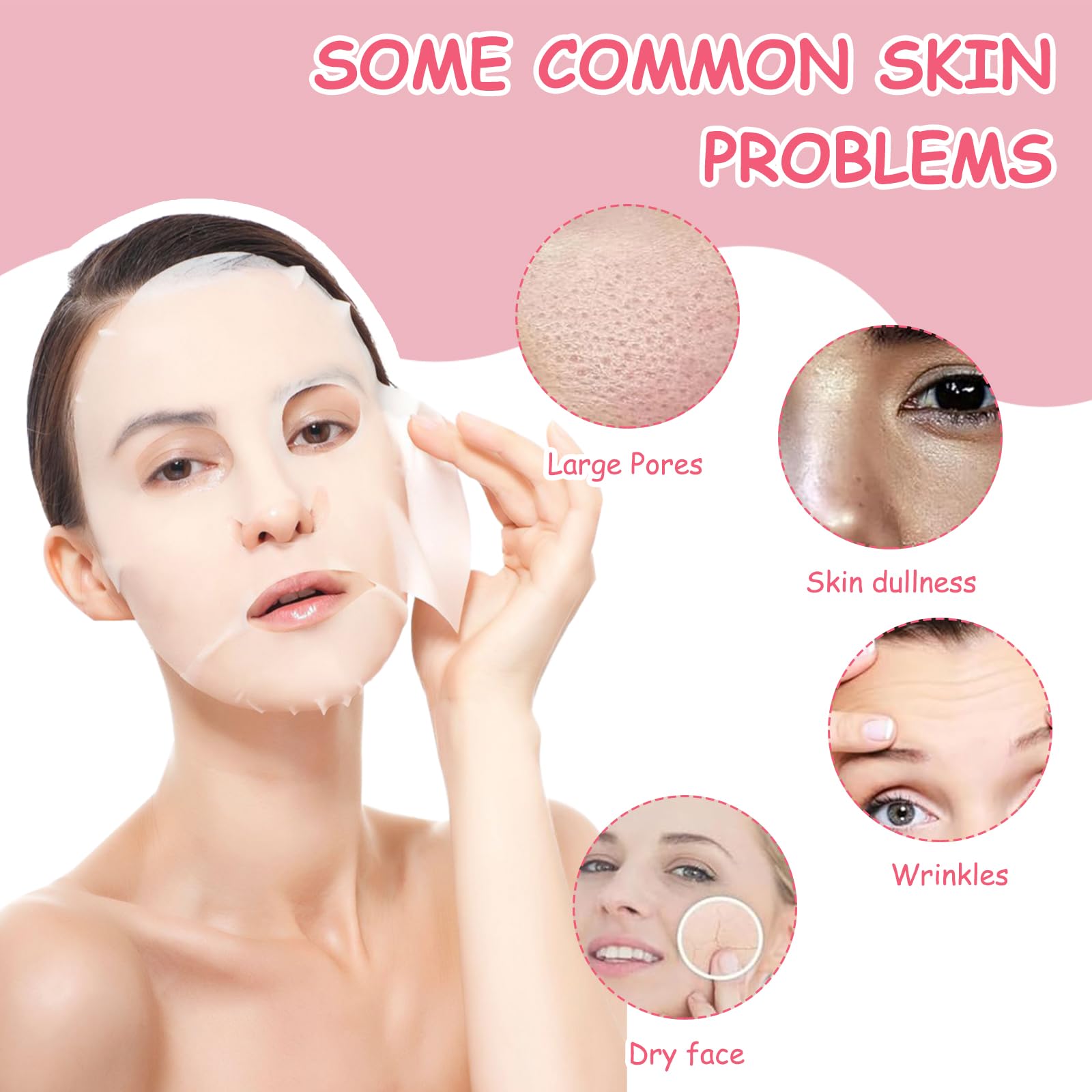 10 PCS Kids Face Masks for Girls Face Masks for Kids Fruit Face Masks Kids, Soothing Girls Face Masks, Hydrating Sheet - Image 4