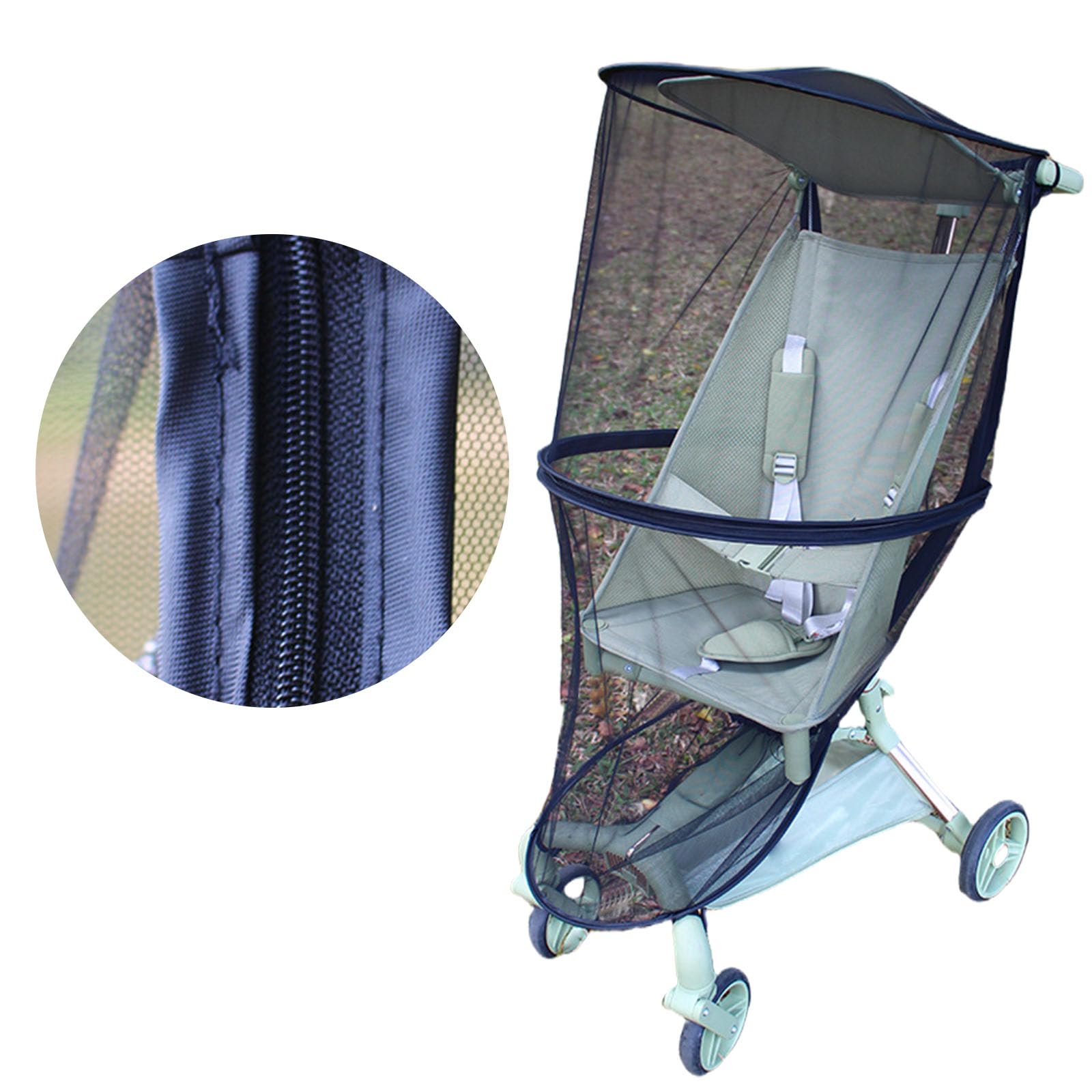 Montesy Baby Strollers Flies Netting for Pram and Travel Crib Provide 360 Degree Protections with Mesh Fabric