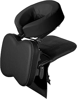 Master Massage Desktop Face Cradle Massage Kit – Table & Desk Top Face Pillow Support –Foldable Adjustable Head Rest Cushion Cradle - Massage Kit, Siesta Artifact, Eye Surgery Recovery, Black