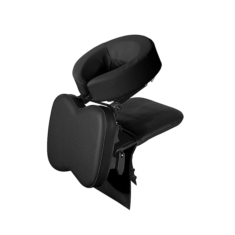 Kit de apoio facial para mesa e colchão Master Massage Equipment com almofada ajustável e bolsa