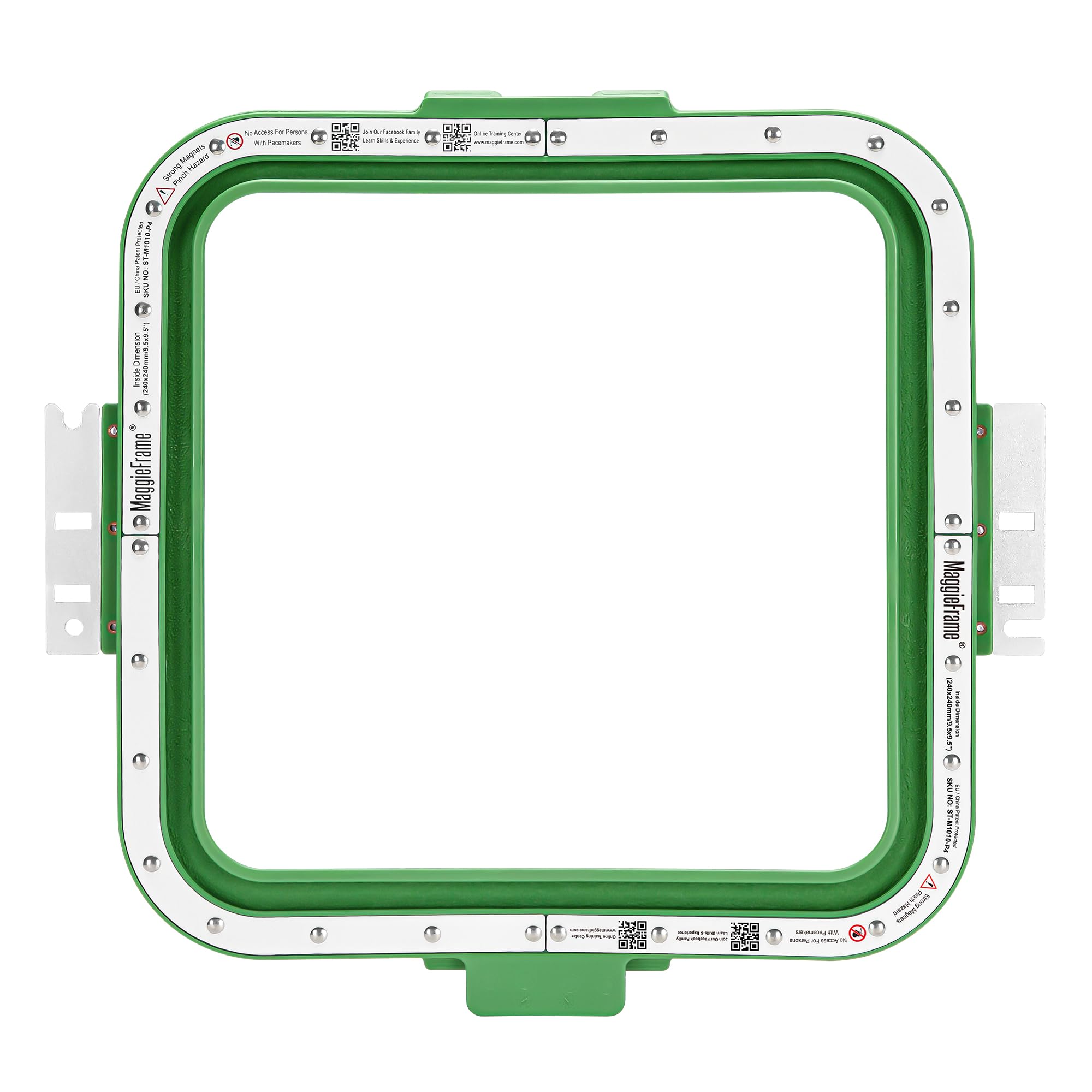 Brewland Bastidor de bordado magnético 240x240mm para BAI V22 V22-2 M22 | Compatible con BAI KESI 1204/1504, KESI 1206/1506; 9.5x9.5inch