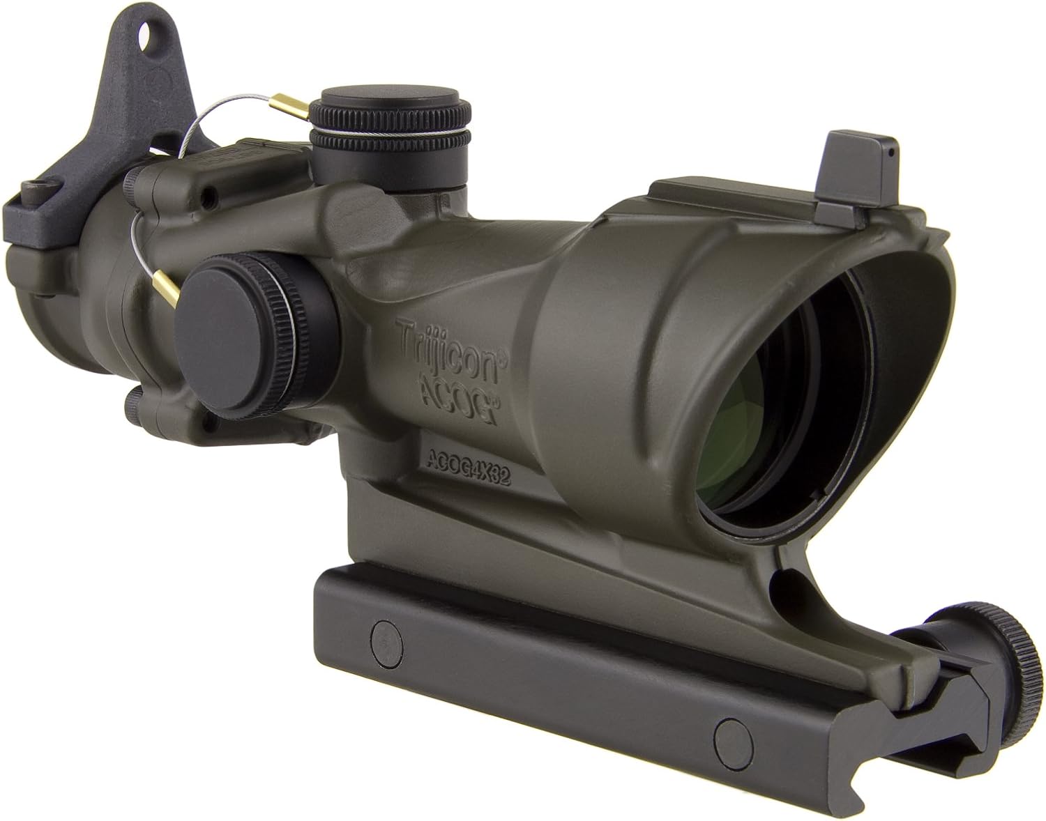 Trijicon ACOG TA01-D-100318 4x 32 Tritium Only, Center Illuminated Amber Crosshair .223 Reticle Scope, OD Green