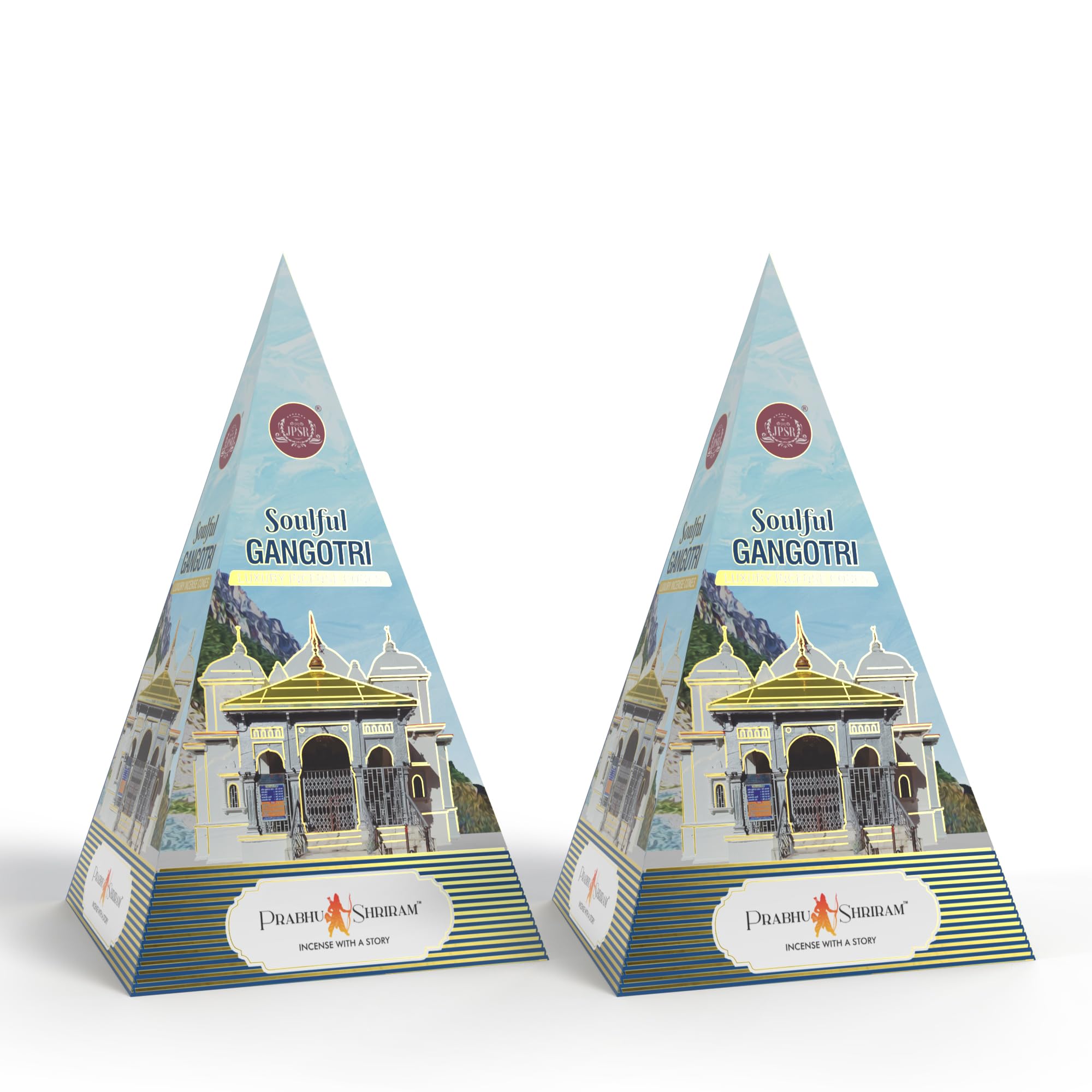 Gangotri Luxury Dhoop Cones | Premium Masala Cones for Pooja, Meditation, Yoga & Spiritual Ambience | Long Lasting Traditional Experience | (60 Cones-Inside Set of 2 130g)-image-3