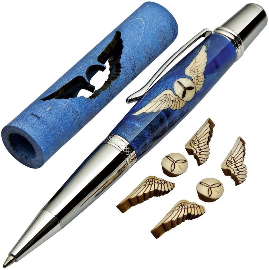 Aviator's Wings Laser-Cut Inlay Pen Kit Blank