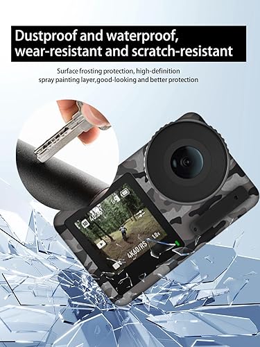 Miniatura 2 de Película protectora para cámara DJI Osmo Action 4Action 3, WUNIAK - Adhesivo de película protectora, resistente a los arañazos y al desgaste,