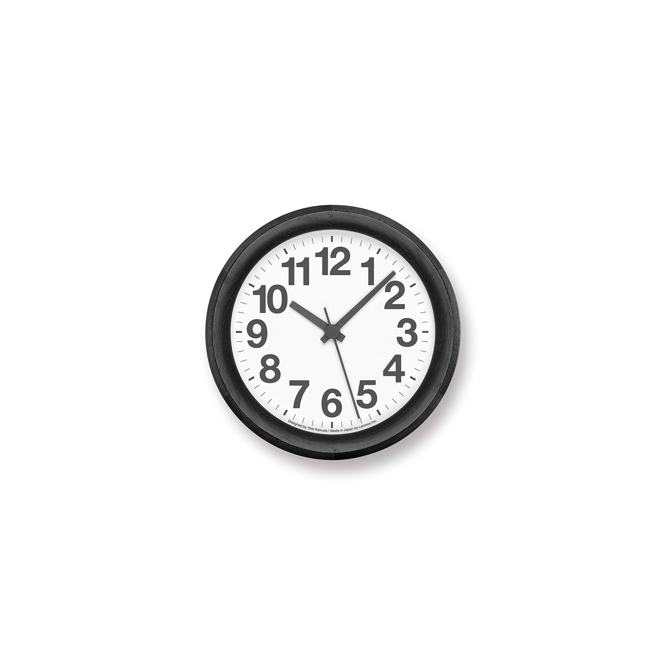 Amazon.co.jp: レムノス 掛け時計 クロック エー スモール アナログ 木
