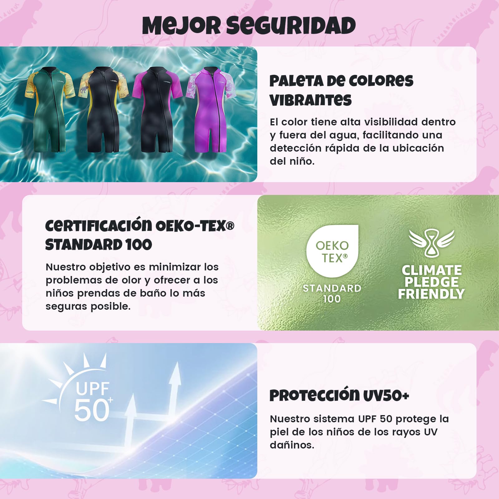Traje de Neopreno para niños – 2,0 mm Corto Neopreno para niños, pionero Cremallera Completa, protección UV, Traje térmico para Surf, natación y Buceo