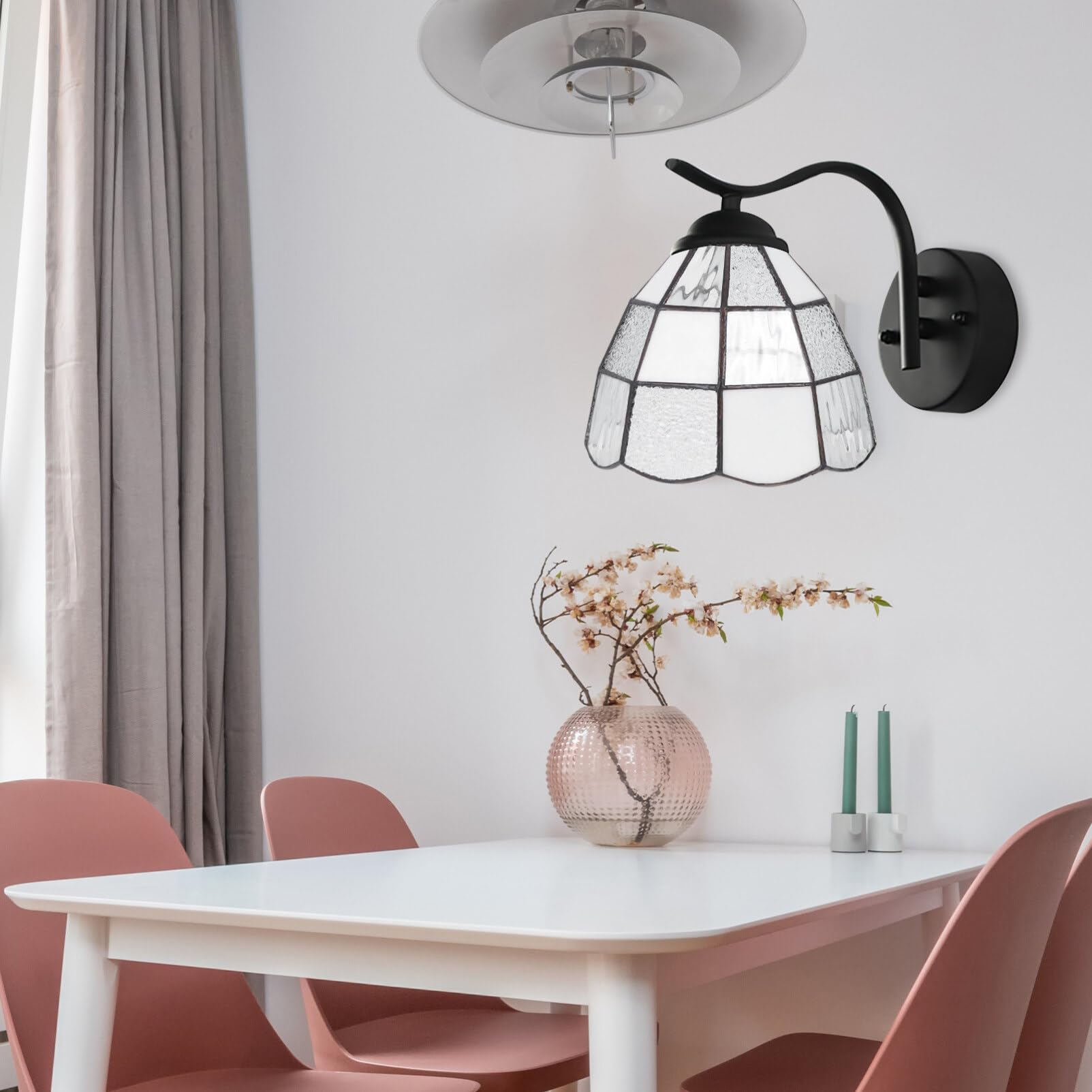 Pantalla de repuesto para lámpara industrial, estilo bohemio, pantalla de vidrio vintage para dormitorio, sala de estar, casa de campo, oficina 9