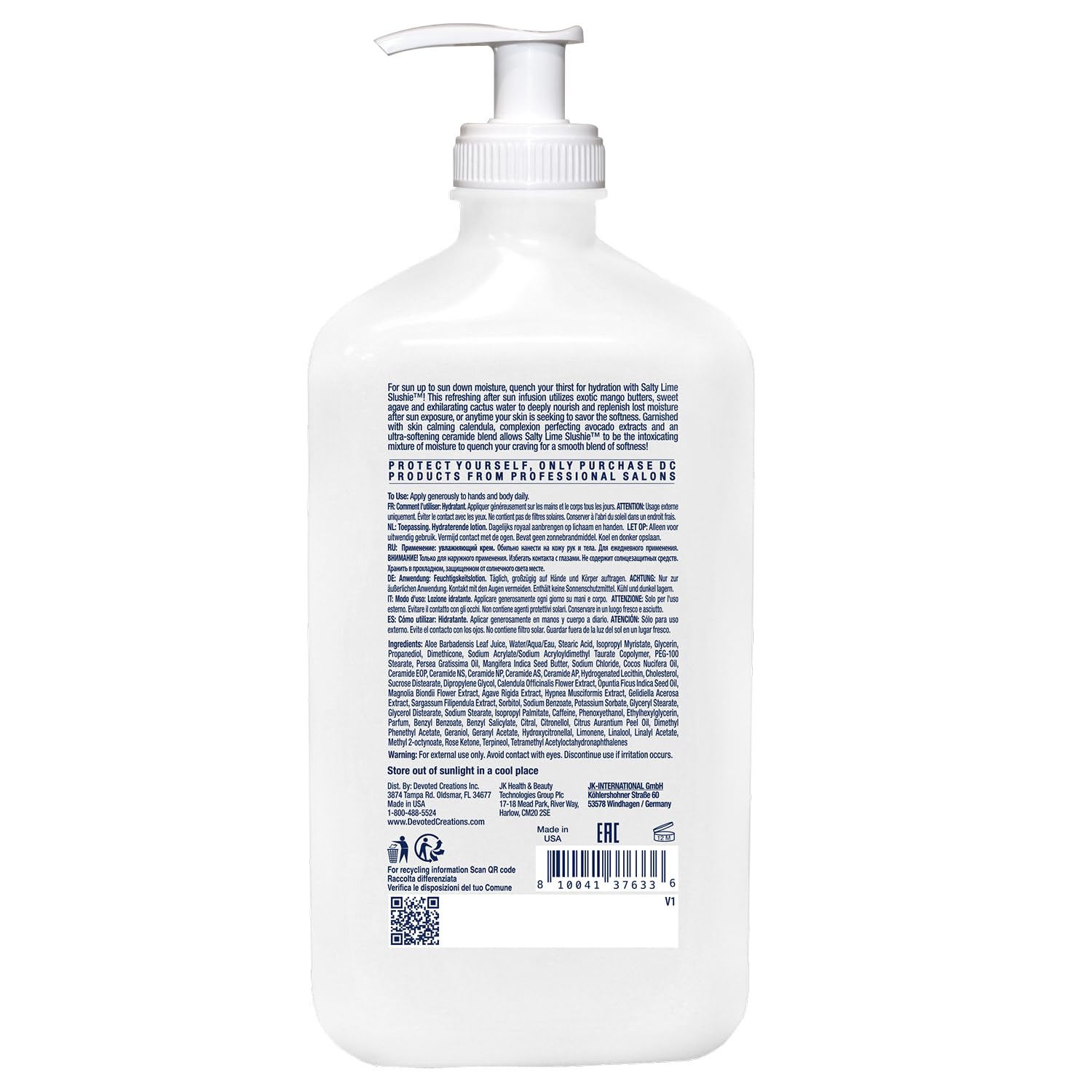 Devoted Creations Salty Lime Slushy - Skin Softening Super Smoothing After Sun Replenisher