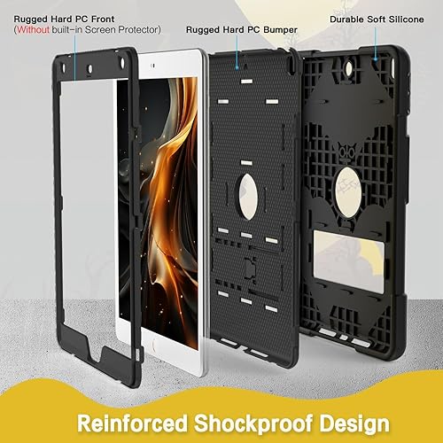 Miniatura 10 de Funda para niños para iPad de 9 generación, iPad de 8 generación, iPad de 7 generación, iPad de 10.2 pulgadas 202120202019, resistente a los golpes,