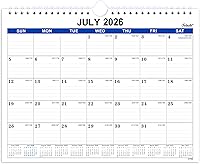Feteulo 2026-2027 Wall Calendar: 18-Month Monthly Planner July 2026-Dec 2027, 11x8.5 Inch Hanging with Holidays & Writing Space