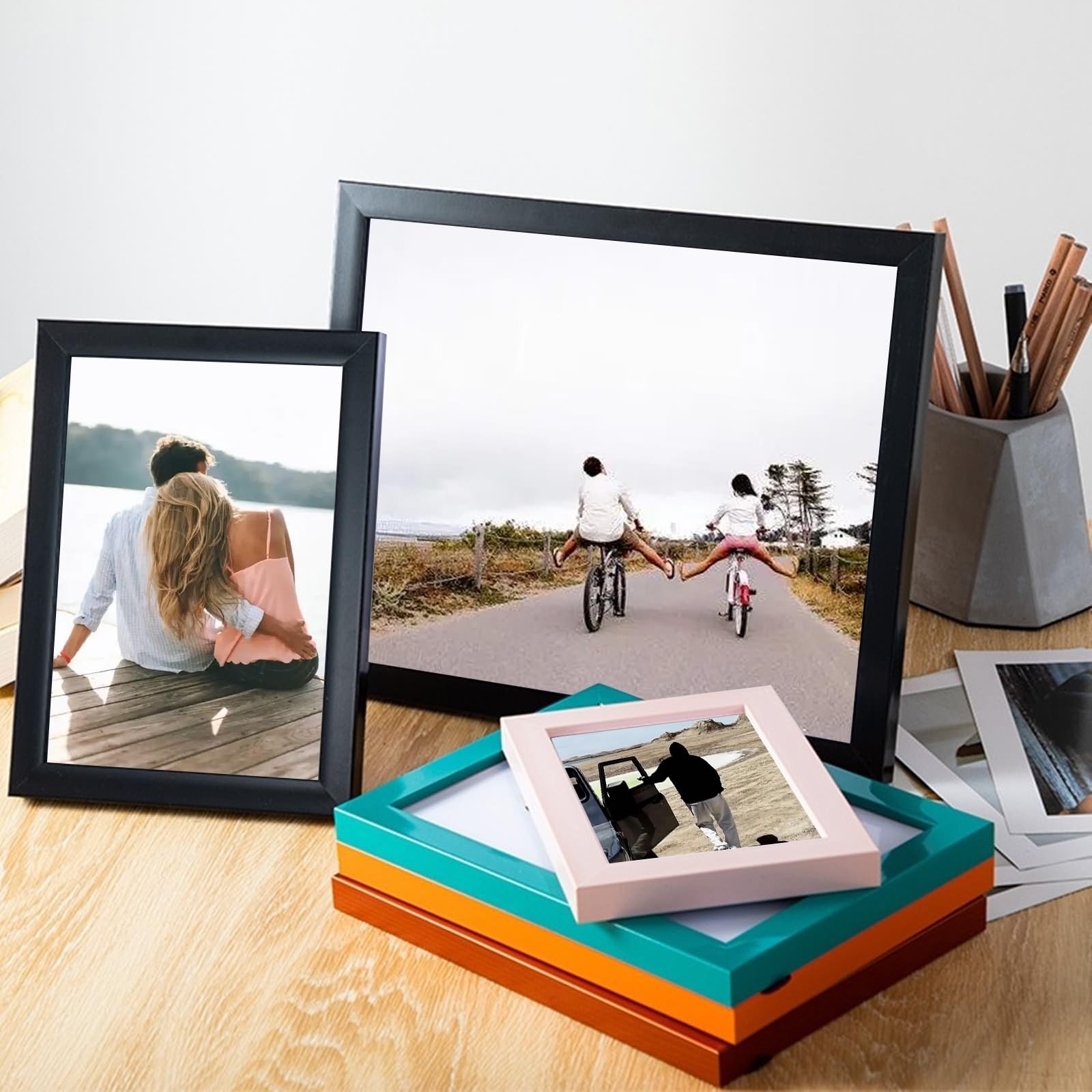 Amazon.com - Calefee 6x8 Picture Frames, Wooden Look Photo Frame