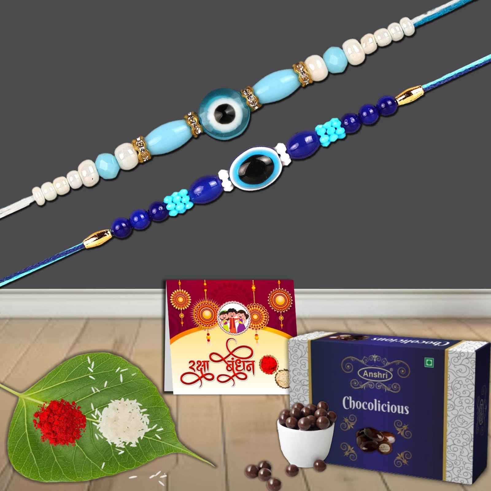 Megharsh 78-81.B Rakhi Combo Bhai Bhabhi Rakhi Set, Rakhi for Brother Chocolate Gift Rakhi Set of 2 (B0D8JY3KZY) Amazon Price History, Amazon Price Tracker