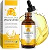 Organic Vitamin E Oil for Cosmetics - 75000 IU Ultra Concentrated 100% Natural & Pure Vitamin E Oil Long-Lasting Skin Hydration & Reduces Scars & Stretch Marks Vitamin E Oil Hexane-Free Non-GMO 2 fl oz