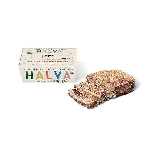 Miniatura 2 de HEBEL & CO Mantequilla de maní crujiente de chocolate Halva - 8 onzas  Certificado USDA orgánico, sin gluten, Kosher y vegano