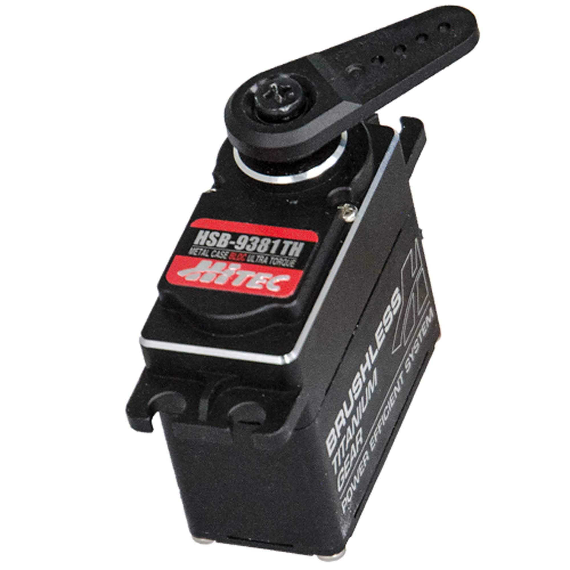 Hitec RCD 39384 HSB-9381 Toothh Ultra Torque, Brushless, Titanium Gear Servo .14Sec/472oz @7.4V