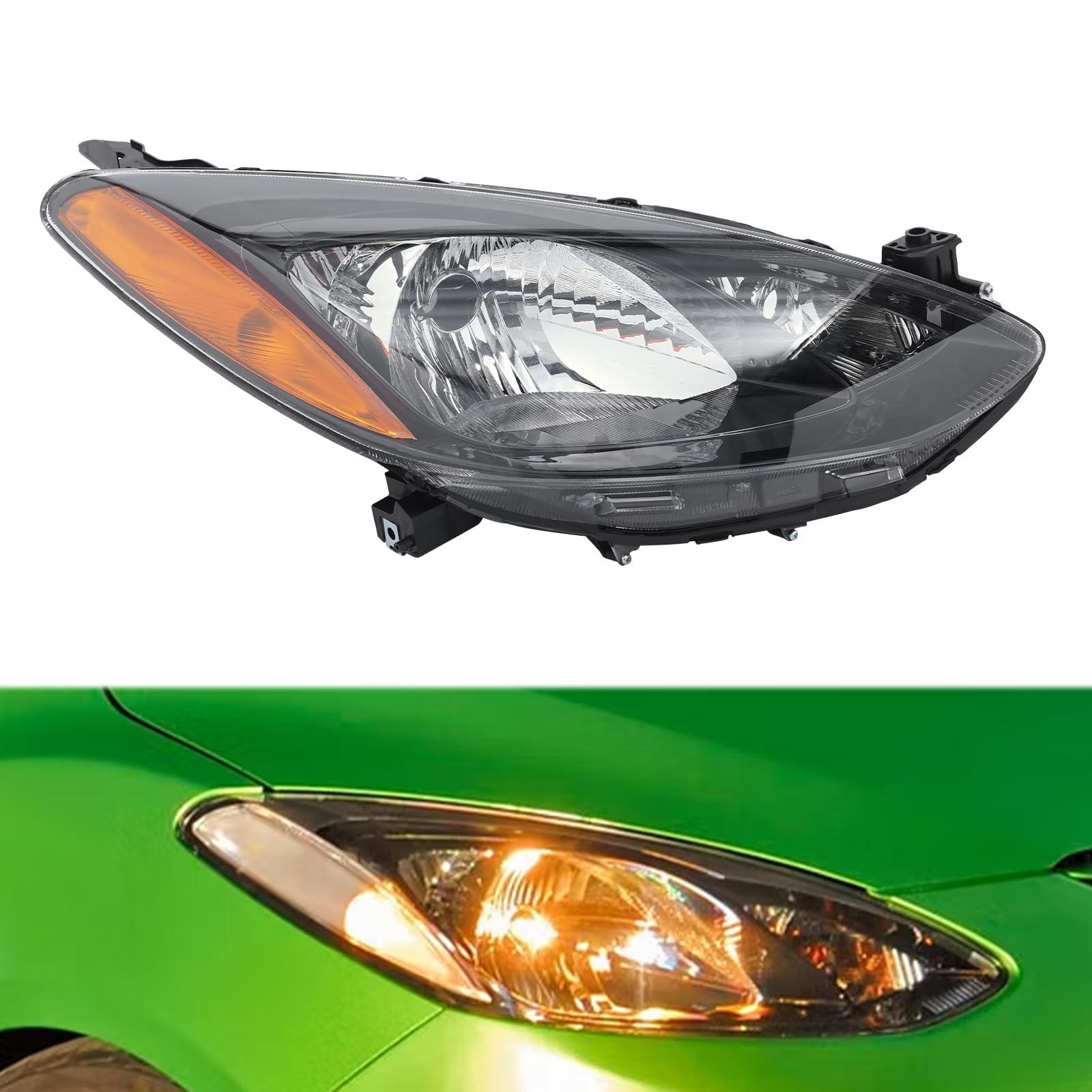 Amazon.com: YIYIONCE Headlights Assembly Pair For 2011-2014 Mazda