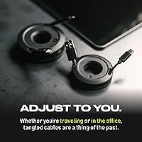 Vista 7 de Side Winder Mini and Max Headphone, Earbud and Charging Cable Winder and Organizer Perfect for Wrapping Earbuds and Cords for Travel and