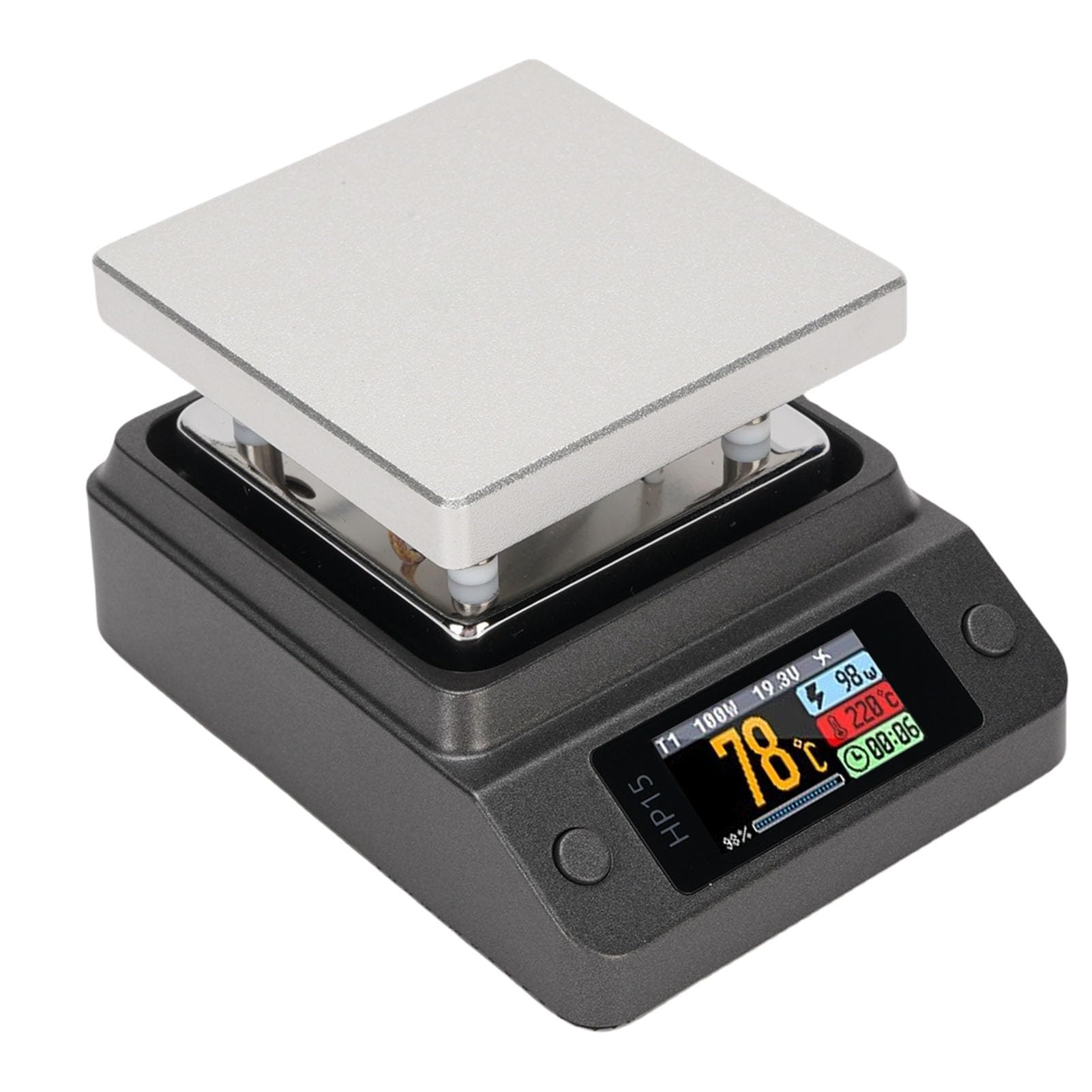 Alomejor Estación de Precalentamiento de Soldadura con Precalentamiento Pantalla LCD Fácil de Usar Placa Calefactora de 80-350 °C para Retrabajo de LED SMD BGA con Opciones de Personalización