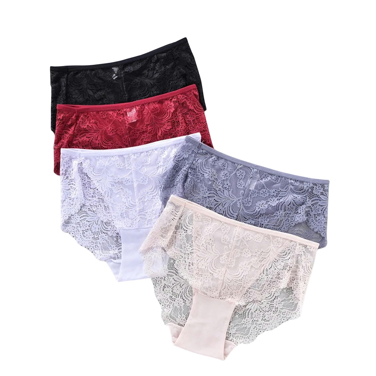 Culotte Femme 3Pcs S-4Xl Plus Taille De Lingerie Pauvrerie Haute-Aimne sous-Vêtements Briefs