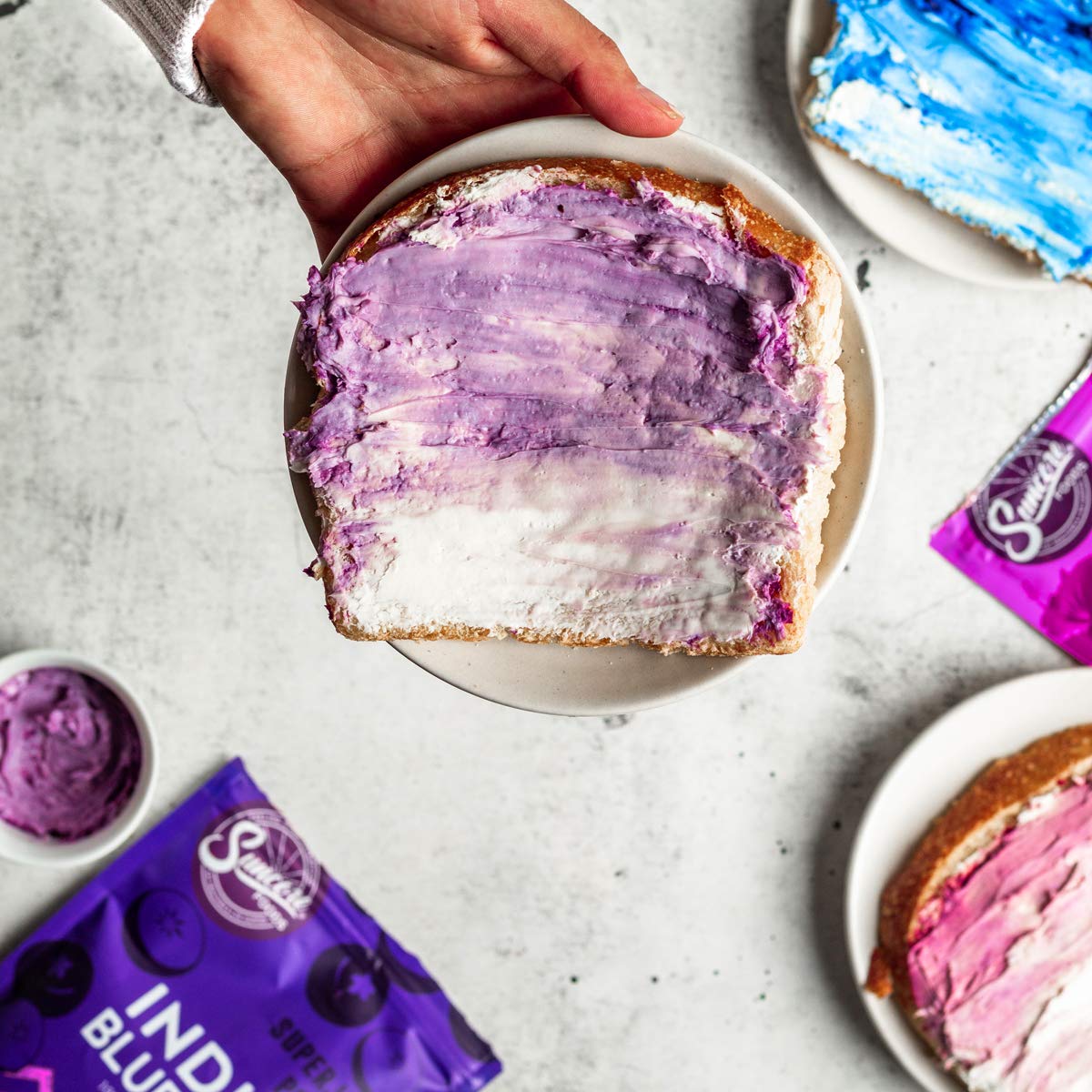 Polvo orgánico de arándanos índigo, polvo colorante alimentario morado, sin gluten, sin OMG, 5 onzas (paquete de 1) 7