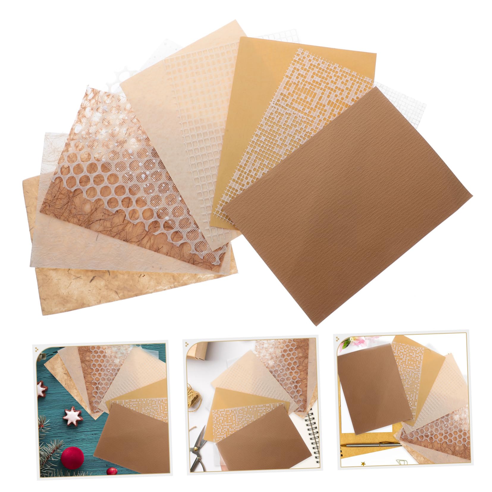 HOMSFOU Papel Diy Para Scrapbooking Y Manualidades Papel Decorativo Material Para Planificadores Y Proyectos 10 Hojas*5