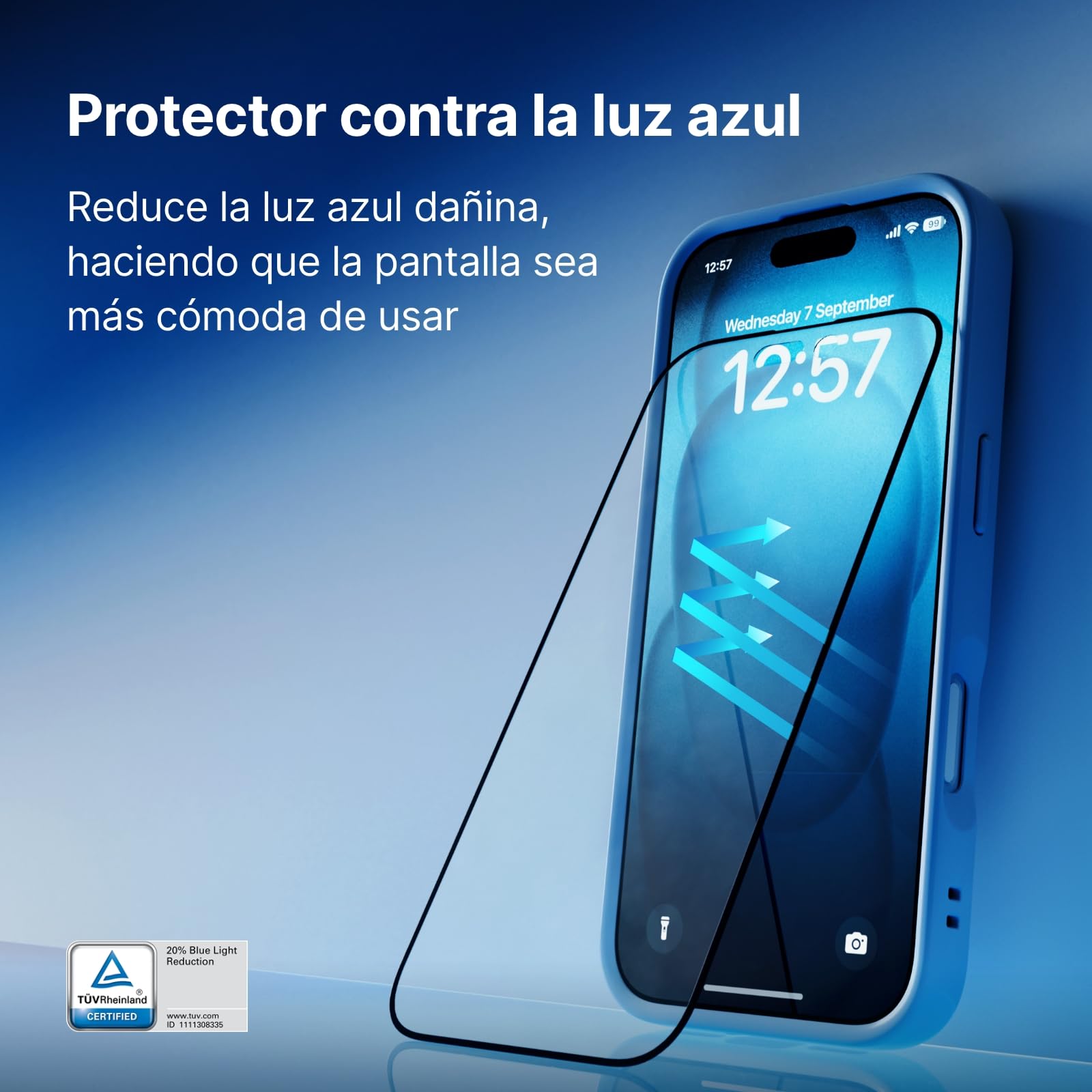 RhinoShield Protector de Cristal Templado para iPhone 12 Mini