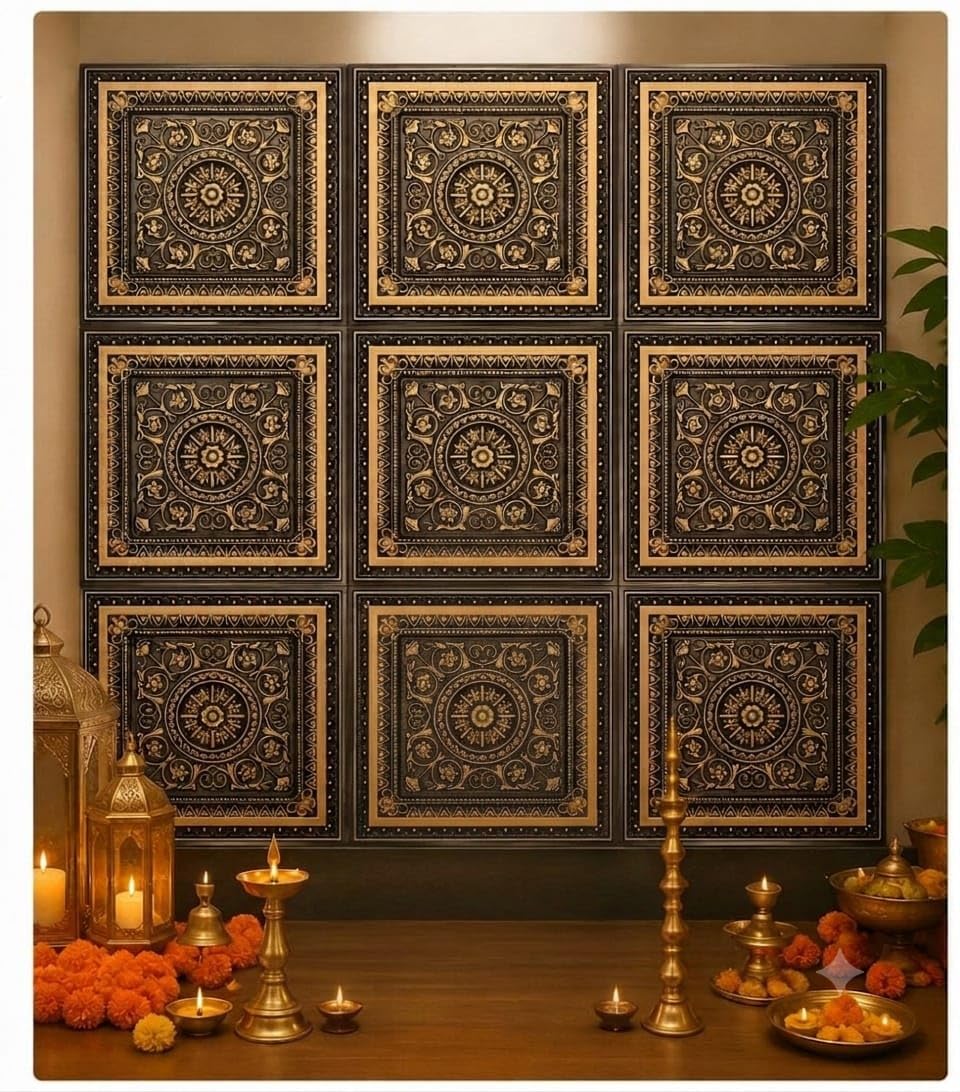 Navratri & Durga Puja Backdrop - 9 Wall Panels -1