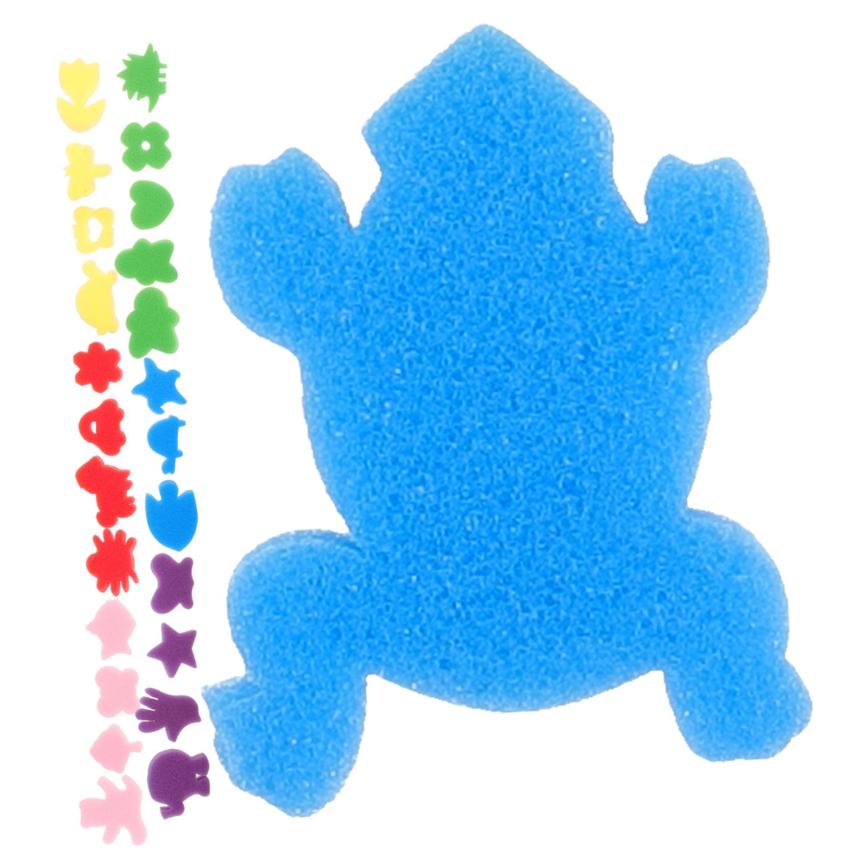 HOMSFOU 24Pcs Animal Shaped Painting Sponge Colorful DIY Art Tools for Drawing Graffiti Creative Projects Colors Present Choice for Young Artists Random Color