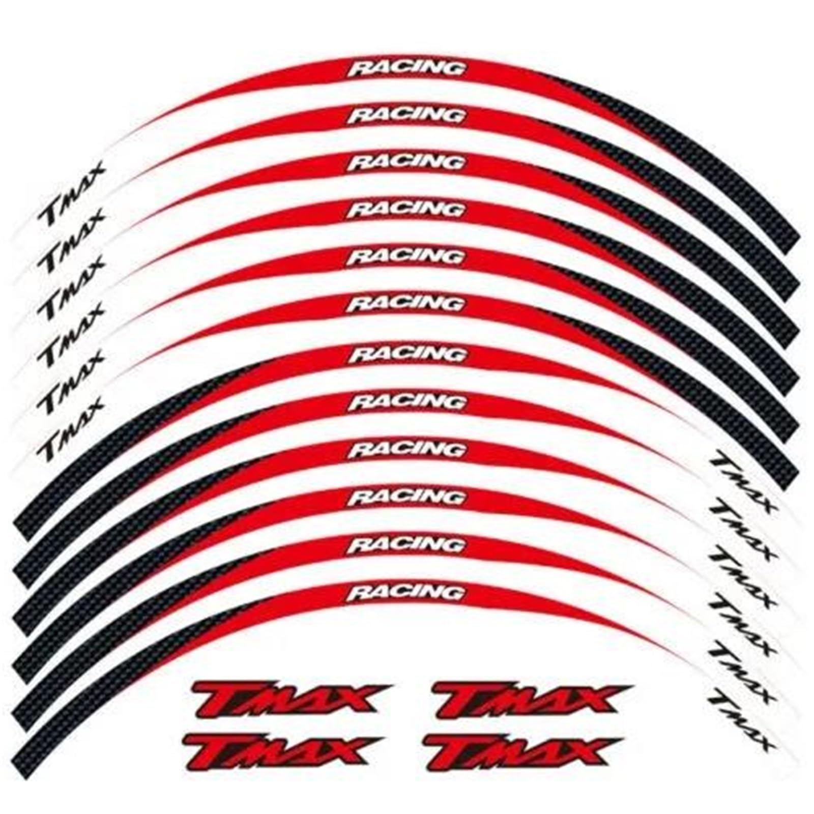 Wheel Stickers Motorcycle Wheel Sticker for TMAX500 TMAX530 TMAX560 TMAX 500 530 560 Decals Reflective Decal Rim Hub Stickers Rim Reflective Decal