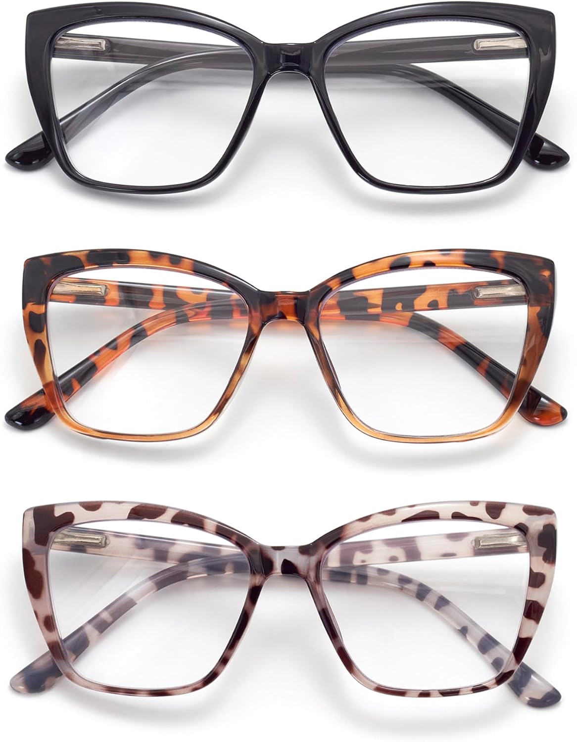 3-Pack Reading Glasses for Women,...