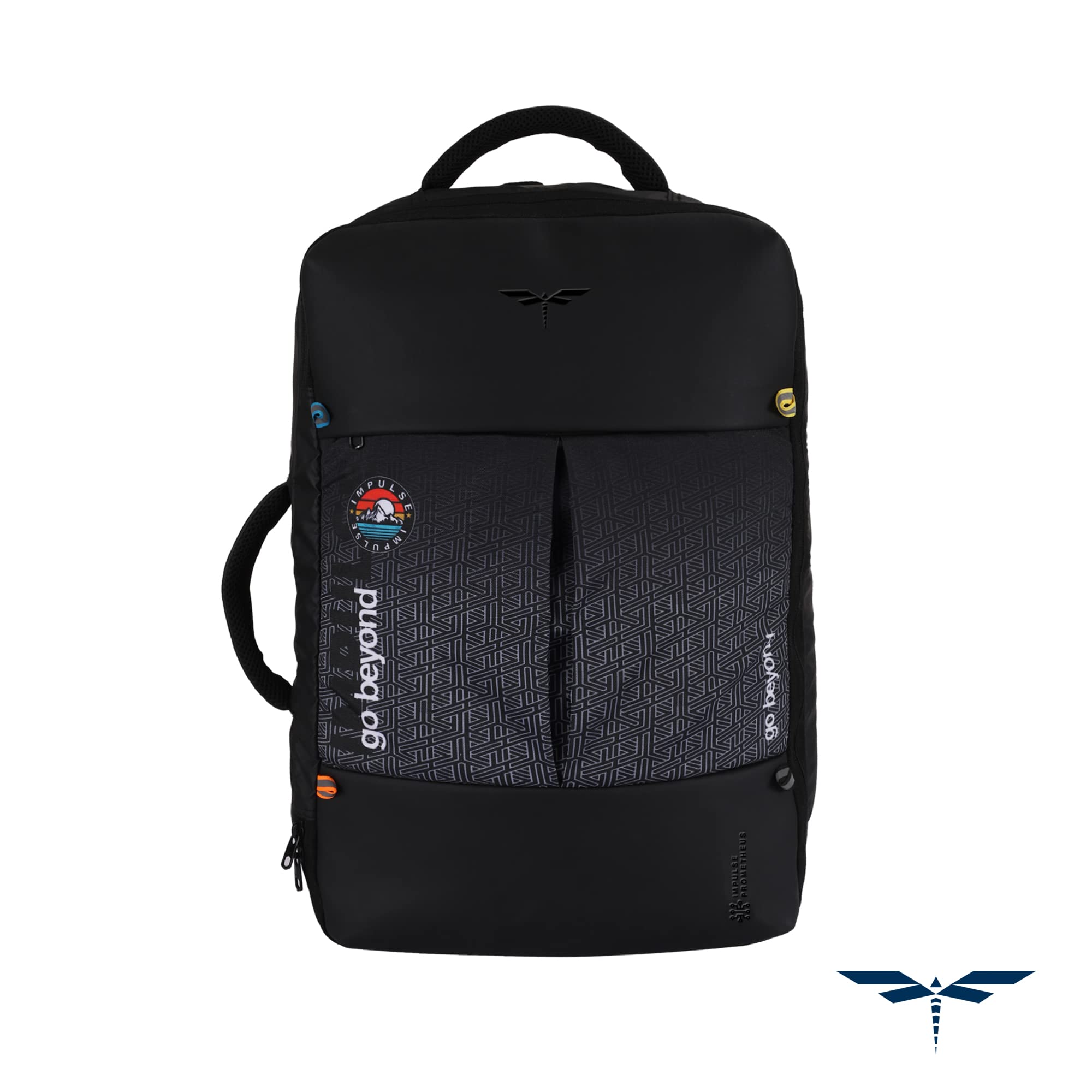 Impulse Go Beyond 45L Laptop Backpack/Office Bag/School Bag/College Bag/Business Bag/Travel Backpack overnighter Water Resistant Fits Up to 16 Inch Laptop with 1 Year Warranty(Black) (B0C3MM6BYC) Amazon Price History, Amazon Price Tracker
