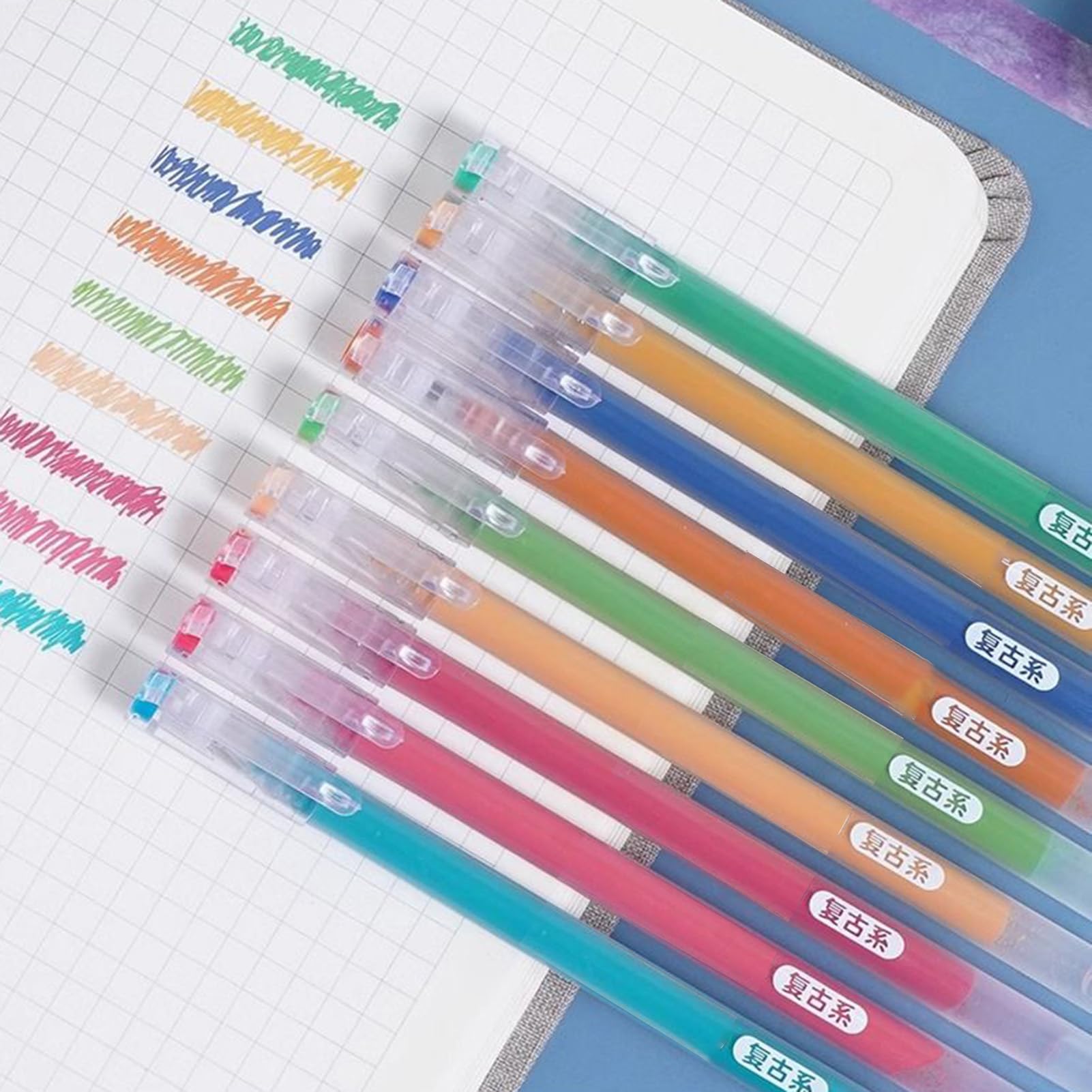 Długopisy Żelowe Cienka końcówka, żywe kolory, płynne pisanie | Zestaw długopisów żelowych z drobnym grotem rysowanie, scrapbooking, kartki okolicznościowe, projekty DIY i artystyczne, dom