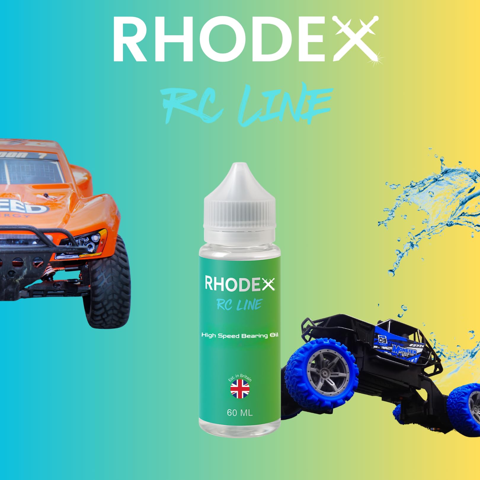 Rhodex RC Line 60ml High Speed Bearing Oil - Synthetic, Low Viscosity, Extra Low Friction Lubricant, 60 millilitres - Image 3