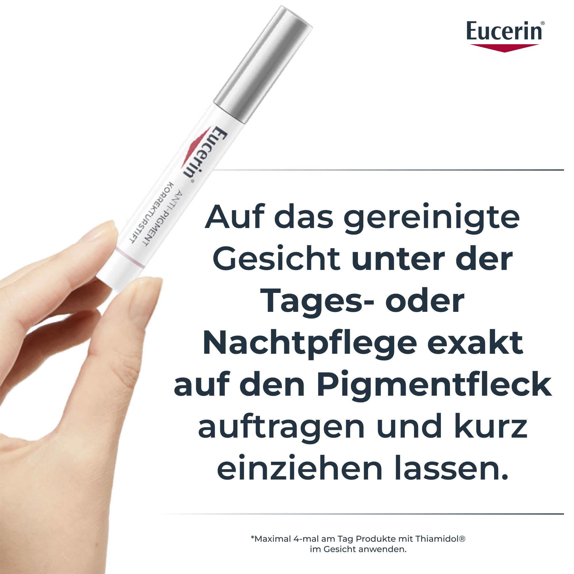 Eucerin Anti-Pigment Korrekturstift 5 ml, Serum-Applikator für die gezielte Behandlung gegen Pigmentflecken, nicht-fettendes Gel mit Thiamidol