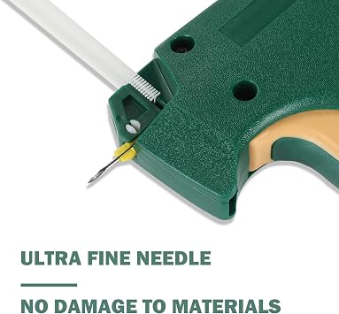 Fine Stitch, Mini Stitch Gun for Clothes,Stitch Quick Clothing Fixer Sewing Quilting Hemming Quick Stitch Tagginn Gun Kits with 2 Needles, 2000 Black & 2000 White 4.4mm Fastener