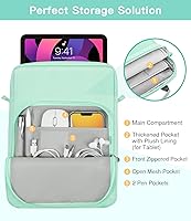 Vista 5 de MoKo Funda con Asa para Tableta de 9-11 Pulgadas, Bolsa de Transporte con Correa para el Hombro Compatible con Nuevo iPad Pro M4/iPad Air M2 de 11