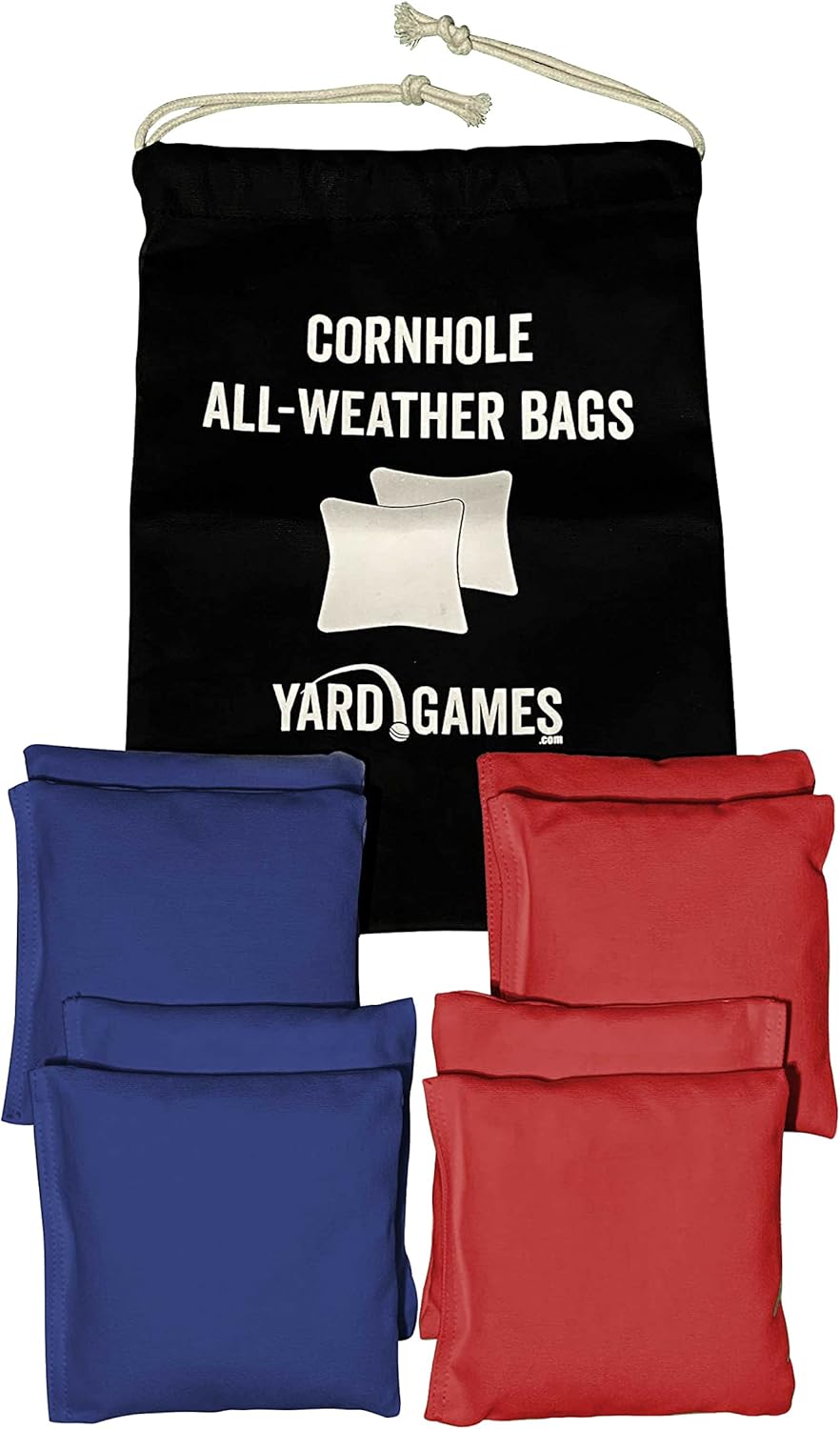 Customized Solid Wood Regulation Cornhole Set 4 Feet x 2 Feet Includes Set of 8 Bags and Carrying Case with Optional LED Lights and Lamination Beige