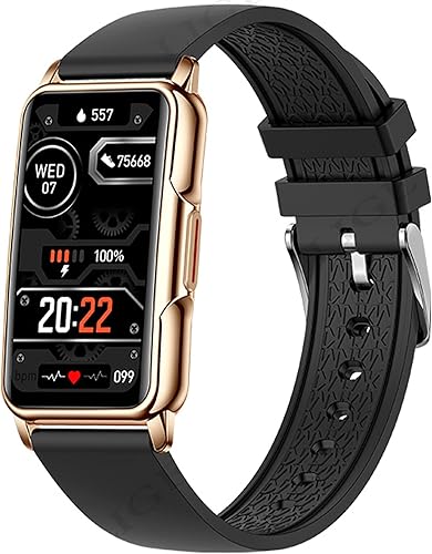 FORSINING Reloj inteligente con monitor de oxígeno en sangre de frecuencia cardíaca de 1.47 pulgadas para mujeres y hombres, medición de velocidad,