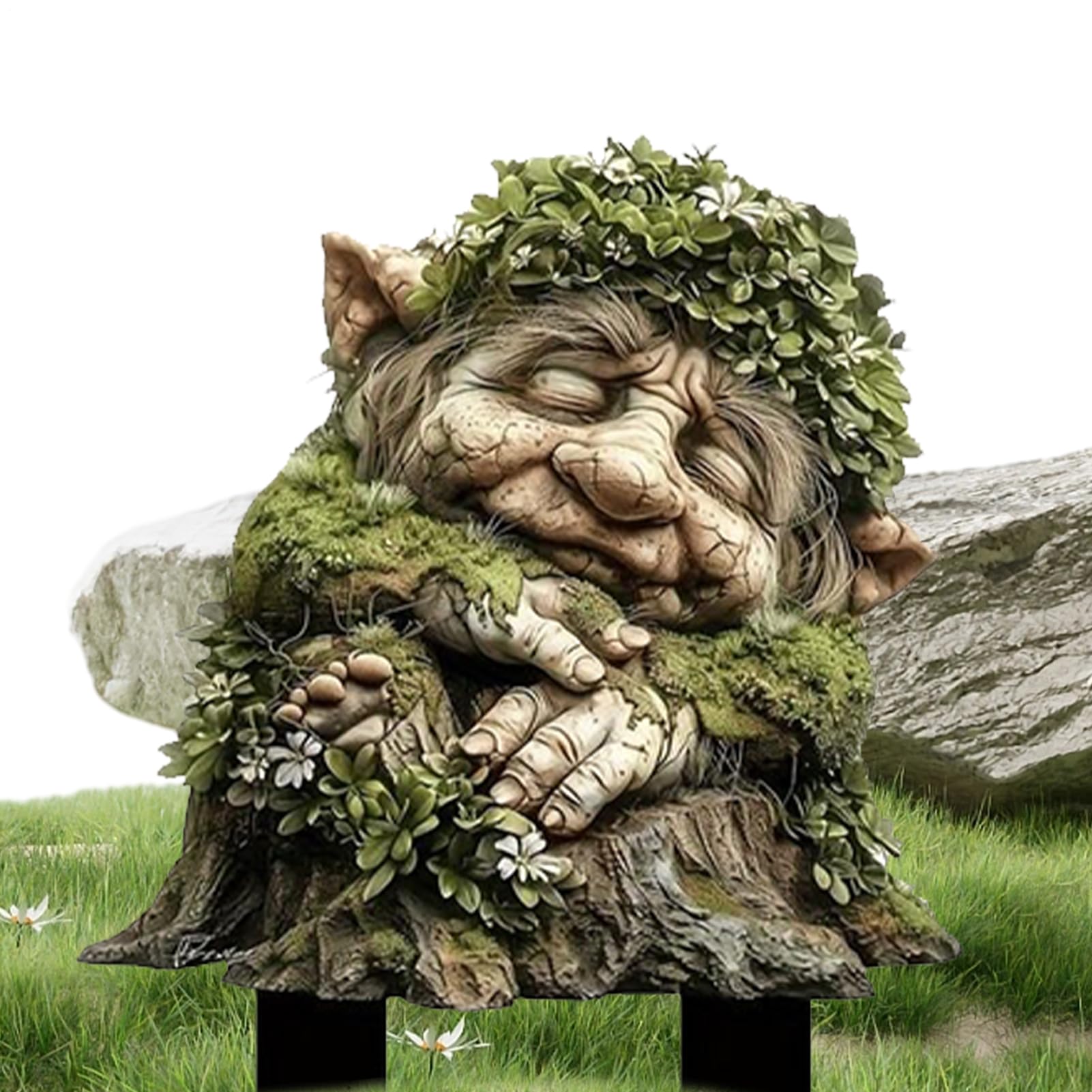 Tree Man Fairy Earth Goddess Garden Statue Stakes,Acrylic Garden Stake Decor,2D Acrylic Flower Pot Decoration For Yard Lawn Patio