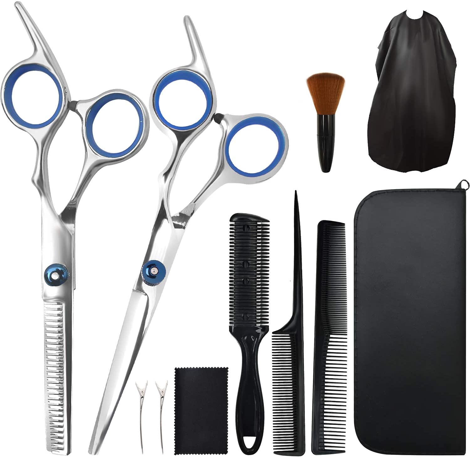 はさみセット ストレートはさみ すきばさみ 黒ケース付き