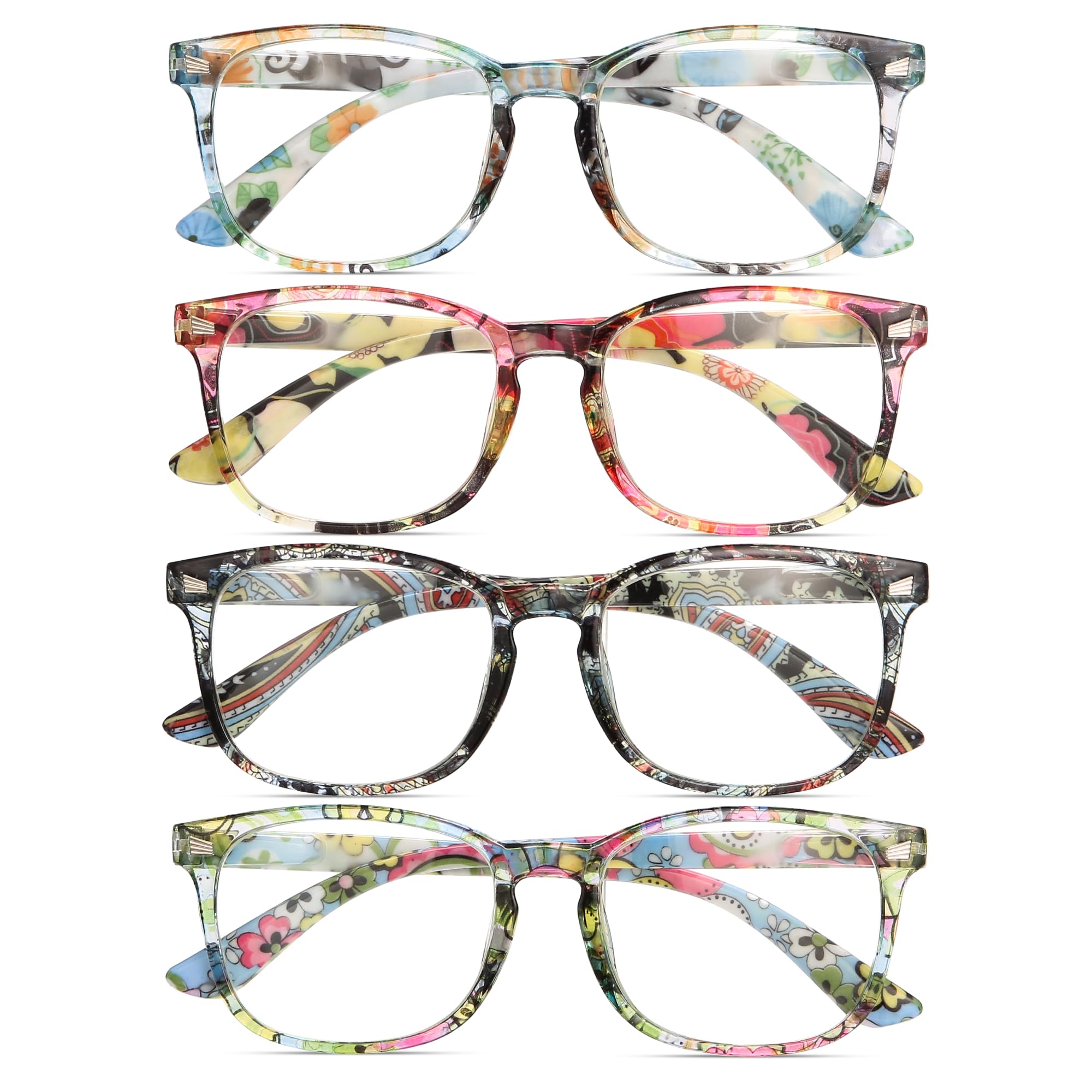 BLS BLUES Reading Glasses for Women for Home, Office & Driving - HD Clear Readers with Blue Light Blocking Protection